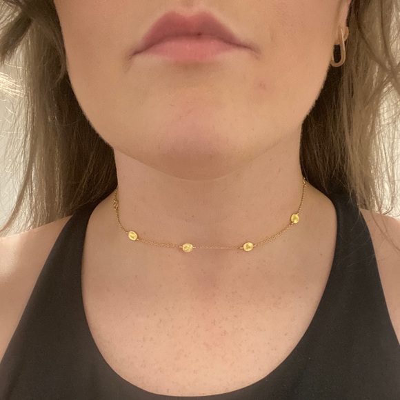 Madewell Gold Disc Necklace NWOT - Picture 6 of 8